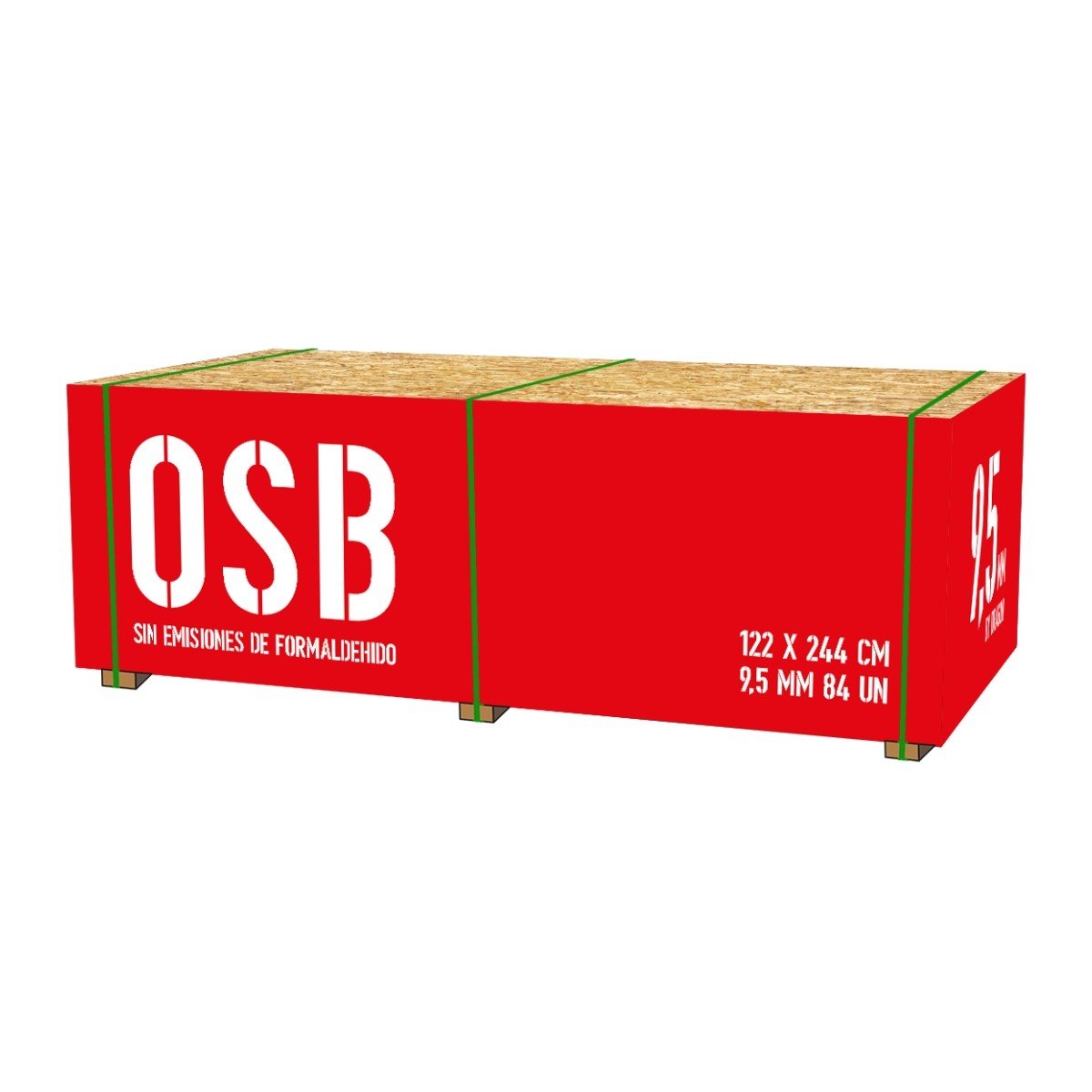 Pack 84 Tableros OSB Dragón 9,50mm de 1,22x2,44m - Imagen 2