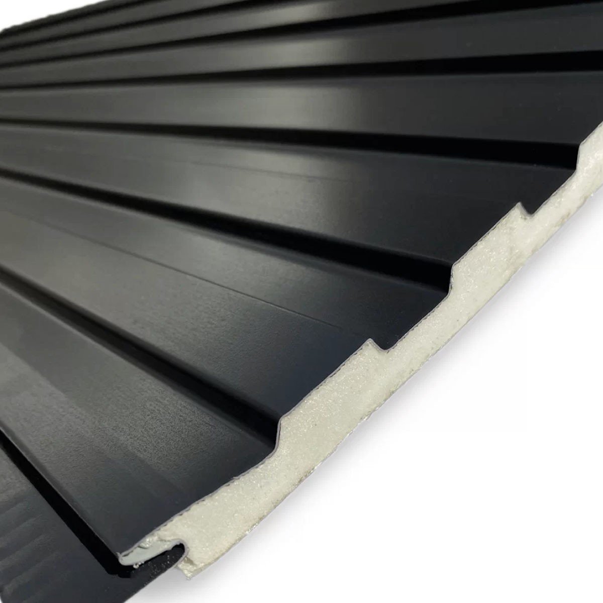 Siding Metálico 16x38,30x3800mm Negro Barrote - Imagen 2